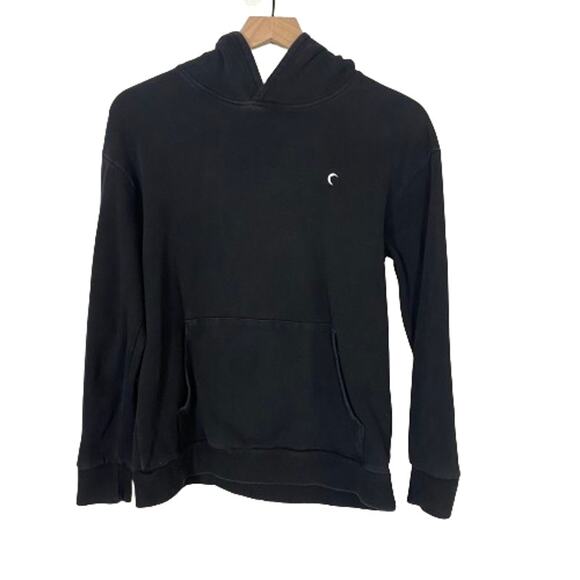 Zyia Active Black Hooded Pullover Sweater Front Pocket Sz S - Picture 1 of 9